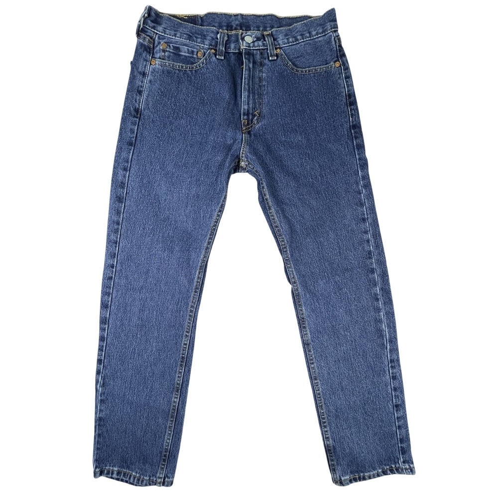Levi's 505 Jeans Mens 29x30 Blue Regular Fit Straight Leg Medium Wash Denim
